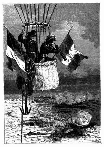 Coutelle blieb mit dem General Morlot 7 bis 8 Stunden auf dem Observationsposten. (S. 154.)