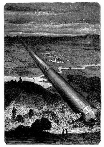 Maston's Ideal einer Kanone. (S. 54.)