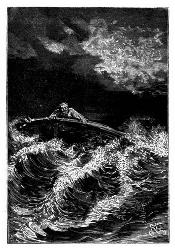 Jacob Louper an die Boote geklammert. (S. 579.)