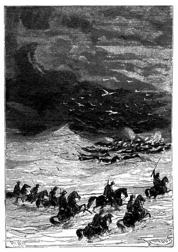 Ein unerwartetes Hochwasser. (S. 196.)