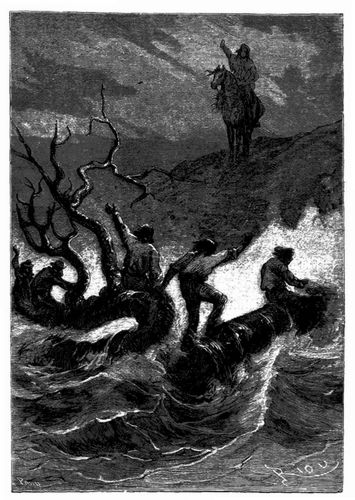  �Freunde!� rief der Patagonier. (S. 236.)