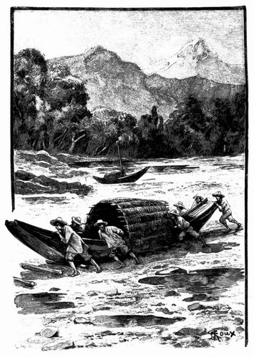 Die �Gallinetta� und die �Moriche� mu�ten m�hsam geschleppt werden. (S. 406.)