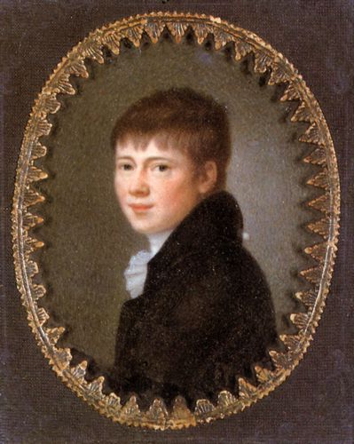 Heinrich von Kleist (Miniatur von Peter Friedel, 1801)
