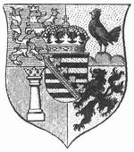 Mittleres Staatswappen von Sachsen-Meiningen.