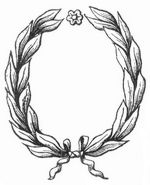 Fig. 5. Corona triumphalis (Lorbeerkranz).