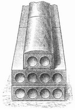Fig. 16. Zementblock f�r Fernsprechleitungen.