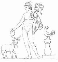 Fig. 3. Mercurius (Relief einer Silbervase in Neuwied).