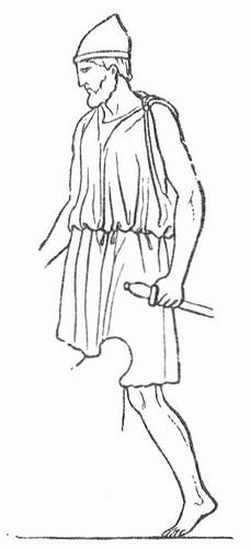 Fig. 1. Dorischer Chiton (Relief).