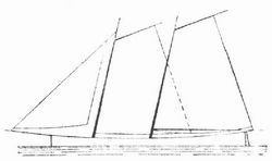 Fig. 3. Gaffeltakelung: Bermuda.