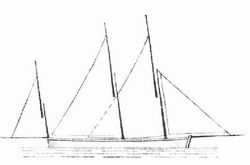 Fig. 13. Gleittakelung: dreimastig.