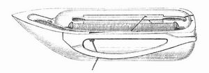Fig. 7. Seitlich offenes Geradlangschiffchen.