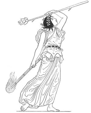 Fig. 1. M�nade (Bacchantin, Vasenbild in Neapel).