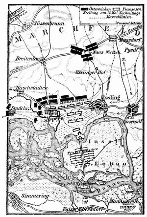 K�rtchen der Schlacht bei Aspern (21. Mai 1809).