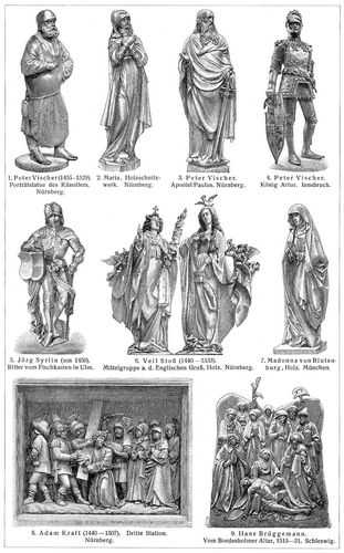 Bildhauerkunst VIII. Deutsche Bildnerei, XV. u. XVI. Jahrhundert.