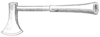 Fig. 1. Handrohr mit Streitaxt aus dem Jahr 1393.