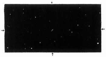 Fig. 1. Der Planetoid (329) Svea, photographisch entdeckt von Wolf in Heidelberg 21. M�rz 1892.