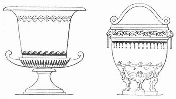 Verschiedene Formen der Krater (Mischkr�ge).