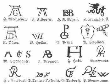 K�nstlermonogramme.