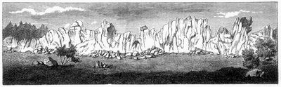 Fig. 1. Ansicht des Pfahls im b�hmisch-bayrischen Grenzgebirge.
