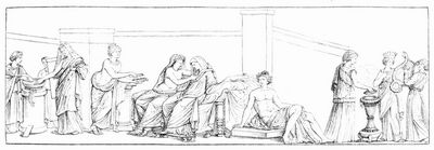 Die Aldobrandinische Hochzeit (Rom, vatikan. Bibliothek).