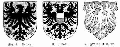 Adler in deutschen St�dtewappen.