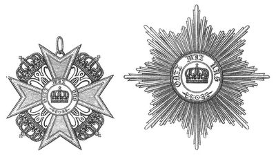 Fig. 1. Kreuz. Fig. 2. Stern. Verdienstorden der preu�ischen Krone.