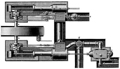 13. Liegende Compound-Receivermaschine (Grundri�).
