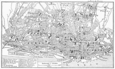 Plan von Lissabon.