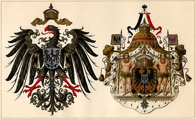 Deutscher Reichsadler. Das gro�e Kaiserwappen.