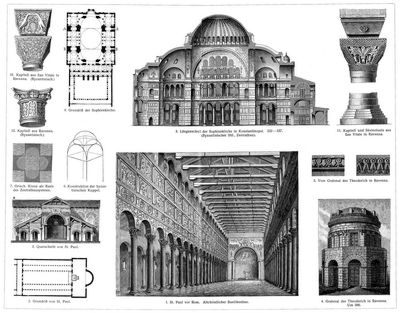 Architektur VI. Altchristliche und Byzantinische Baukunst.
