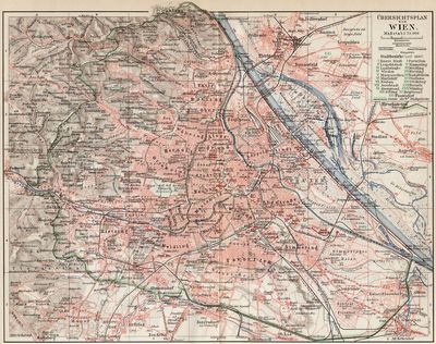 �bersichtplan von Wien.