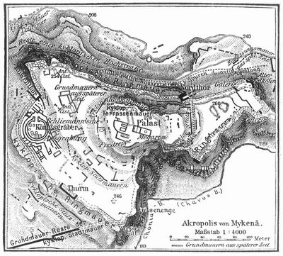 Plan von Myken�.