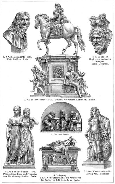 Bildhauerkunst XII. Deutsche und franz�sische Bildnerei, XVII. u. XVIII. Jahrhundert.