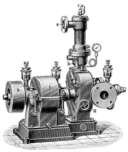 22. Dampfturbine von de Laval.