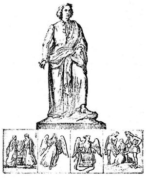 Mozart's Denkmahl in Salzburg, Errichtet 1842.