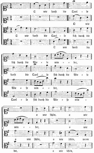 1. Unvollendeter Kanon von Johannes Brahms