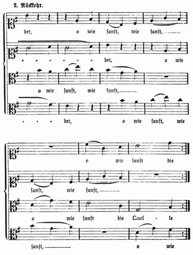 1. Unvollendeter Kanon von Johannes Brahms