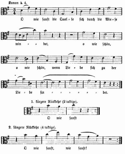 1. Unvollendeter Kanon von Johannes Brahms