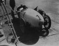 Abb. 35. Benz 2-Ltr.-Rennwagen mit Heckmotor und in Tropfenform. 1923