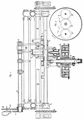 Abb. 22. Das �lteste Benz-Planeten-Getriebe (aus der Patentschrift)⋼R = Riemenscheibe, Z Z' Z'' Z''' = Stirnr�der, M = Mitnehmer, K = Kupplung, f = Bandbremse