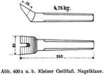 Abb. 400 a u. b. Kleiner Gei�fu�. Nagelklaue.